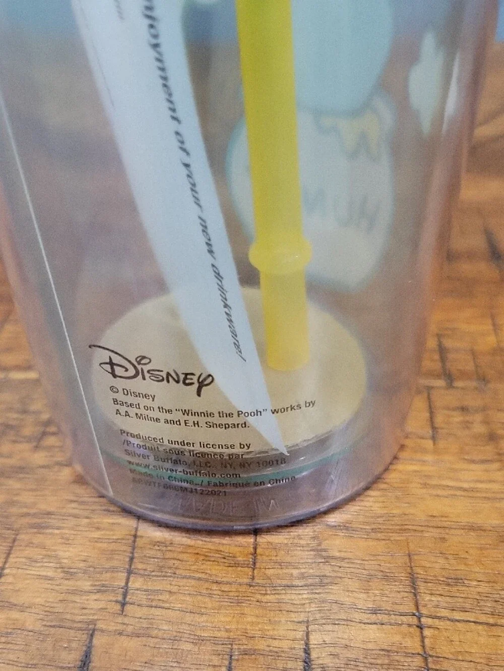 Disney Winnie the Pooh Hunny Pot Carnival Cup With Lid and Straw | Hold 24 Ounce